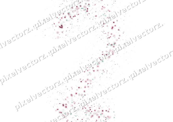 Nahtlose Glitzerzahl 2 in Dunkelrosa und Grün auf transparentem Grund