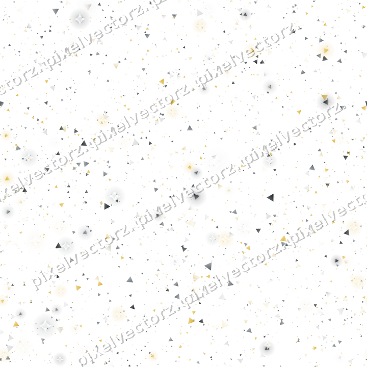 Nahtlose Glitzerstreuung aus Dreiecken auf transparentem Grund