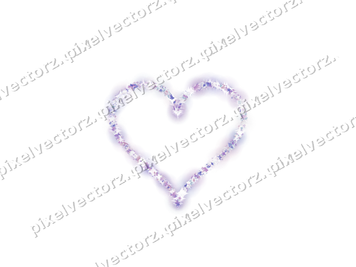 Nahtloses Glitzerherz in Violett und Blau auf transparentem Grund