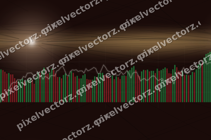 Nahtloser Neon Diagramm Hintergrund in Orange und Bernstein