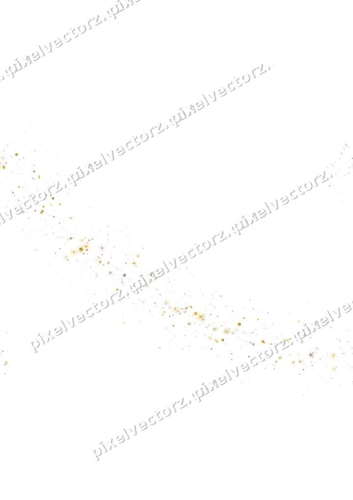 Nahtloser Glitzerbogen aus Sternen und Funken auf transparentem Grund