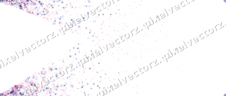 Nahtloser Glitzerfächer in Rosa und Blau auf transparentem Grund