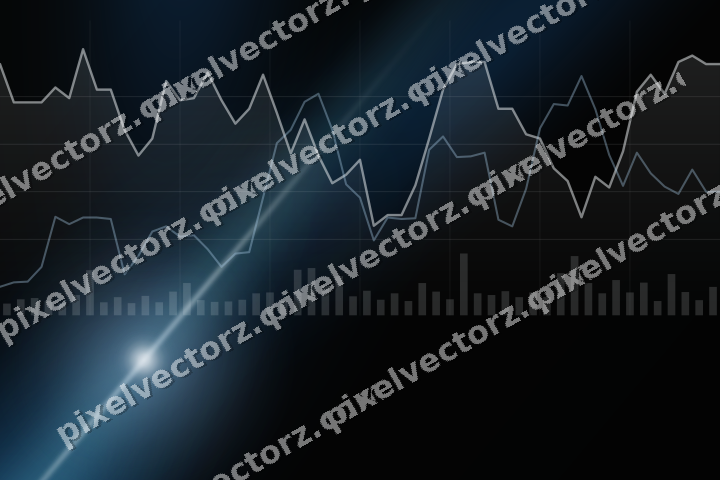 Leuchtender Neon Diagramm Hintergrund in Blau und Petrol