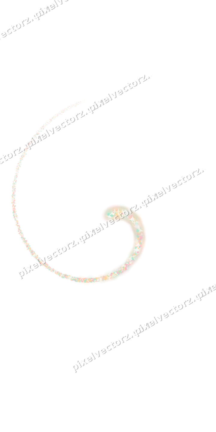 Nahtlose Glitzerspirale in Blassrosa auf transparentem Grund