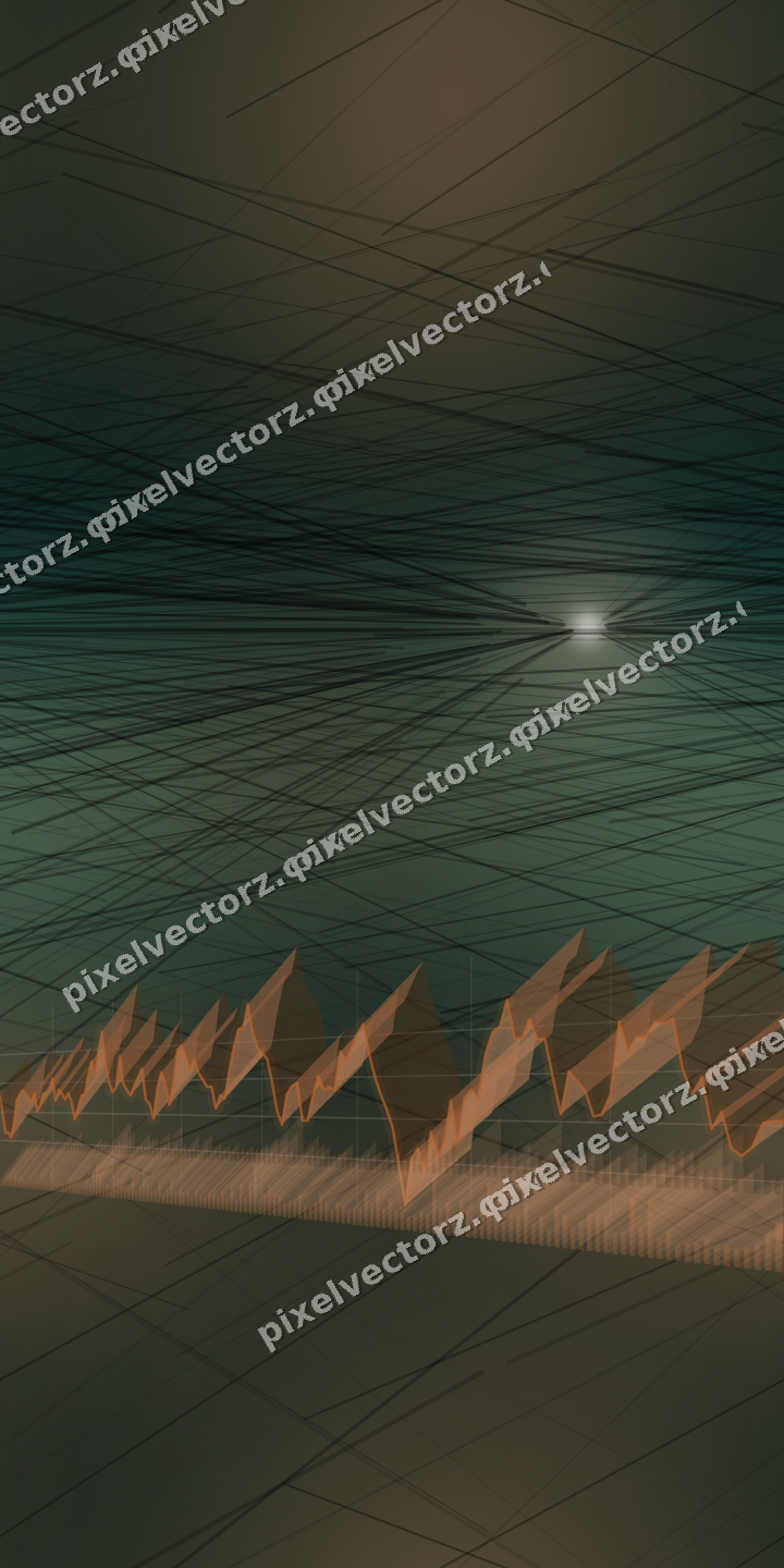Nahtloser Neon Diagramm Hintergrund in Orange und Petrol