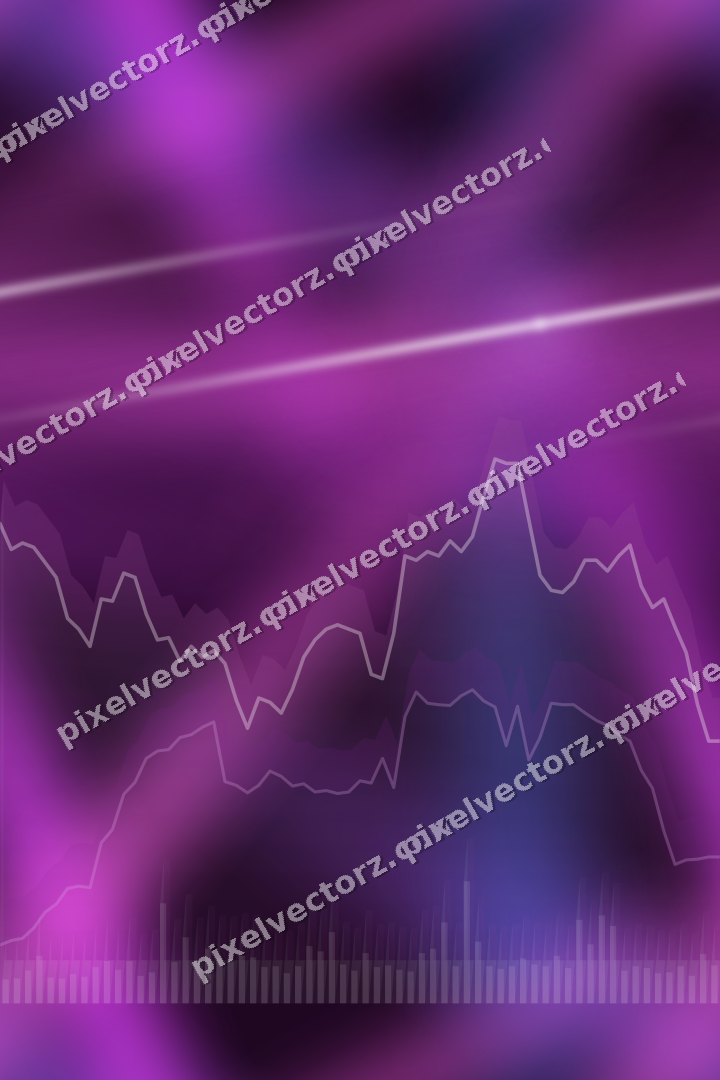 Nahtloser Neon Diagramm Hintergrund in Violett und Blau