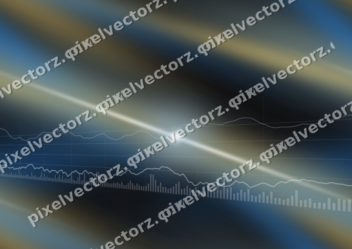 Nahtloser Neon Diagramm Hintergrund in Blau und Bernstein