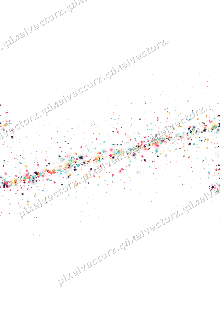 Nahtloses Glitzerband aus Sternen und Blüten auf transparentem Grund