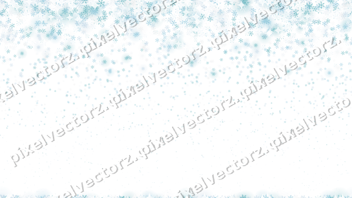 Nahtloser Glitzerregen aus Schneeflocken auf transparentem Grund