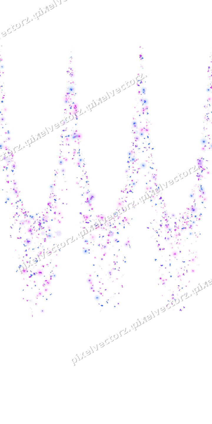 Nahtlose Glitzergirlande in Violett und Blau auf transparentem Grund
