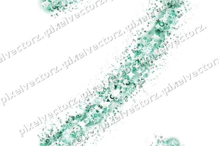Nahtloser Glitzerbogen aus Blüten und Ringen auf transparentem Grund