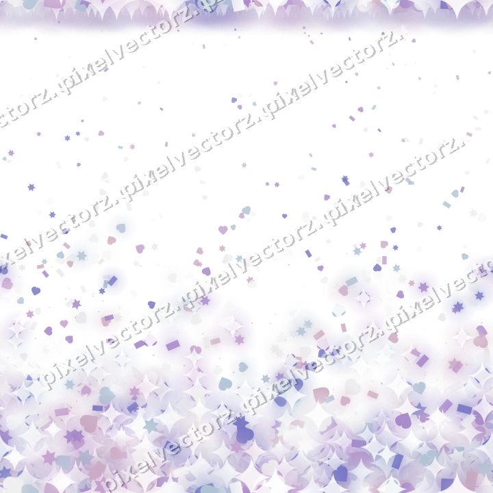 Nahtloser Glitzeraufstieg in Violett und Blau auf transparentem Grund