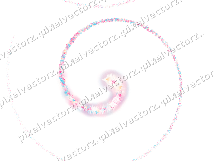 Nahtlose Glitzerspirale in Rosa und Türkis auf transparentem Grund