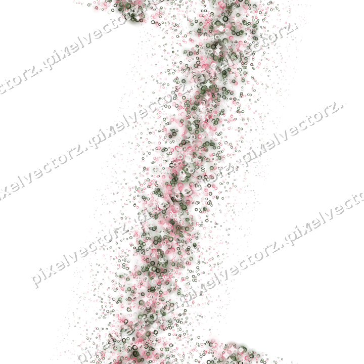 Nahtloses Glitzerband aus Ringen in Rosa auf transparentem Grund