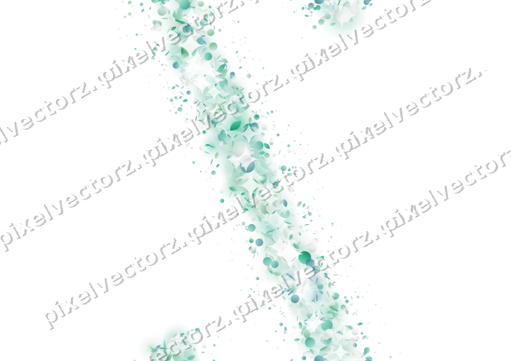 Nahtloses Glitzerband aus Tropfen und Punkten auf transparentem Grund