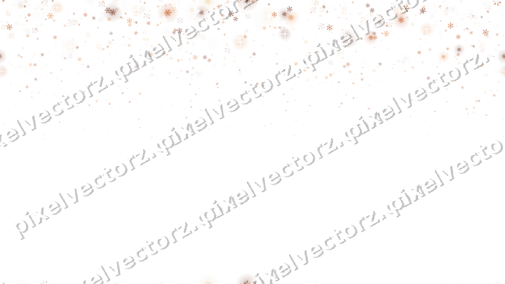 Nahtloser Glitzerregen aus Schneeflocken auf transparentem Grund