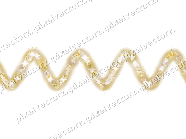 Nahtlose Glitzerwelle in Bernstein auf transparentem Grund