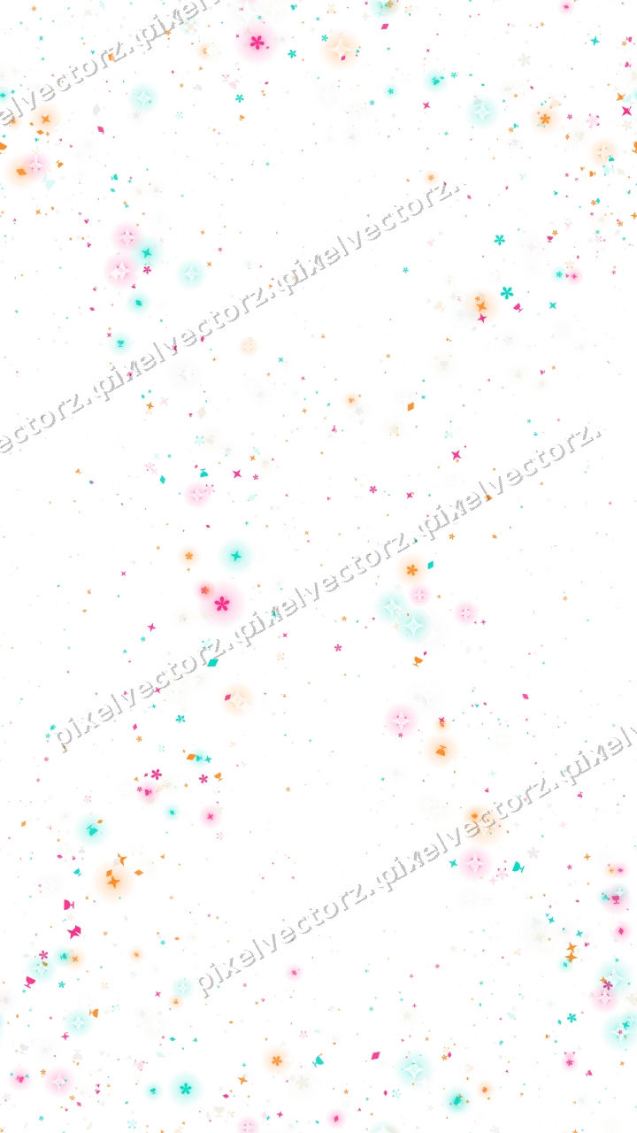 Nahtloser Glitzerkranz aus Sternen und Blüten auf transparentem Grund