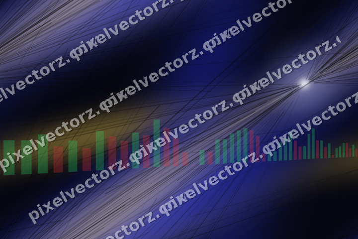 Nahtloser Neon Diagramm Hintergrund in Blau und Bernstein