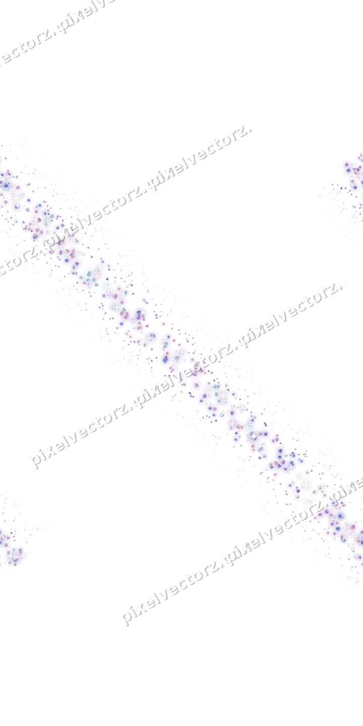 Nahtloses Glitzerband aus Herzen in Violett auf transparentem Grund