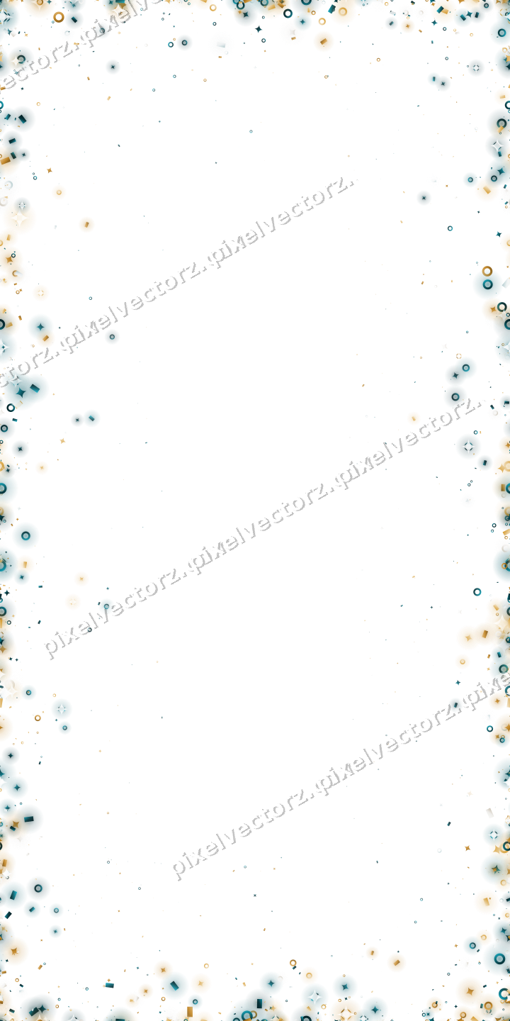 Nahtlose Glitzervignette aus Funken und Ringen auf transparentem Grund