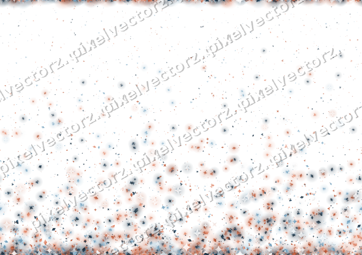 Nahtloser Glitzeraufstieg in Orange und Türkis auf transparentem Grund
