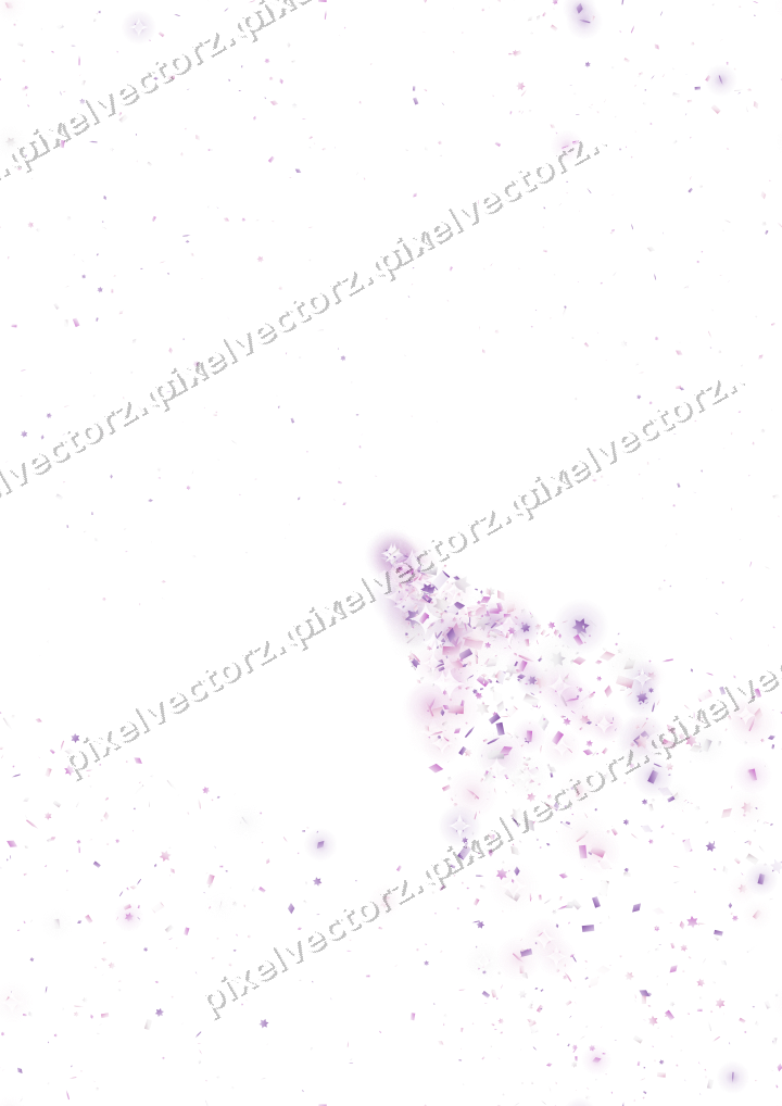 Nahtloser Glitzerfächer aus Sternen und Rauten auf transparentem Grund