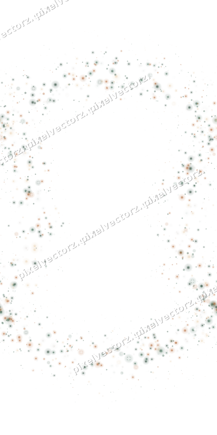 Nahtloser Glitzerkranz aus Schneeflocken auf transparentem Grund