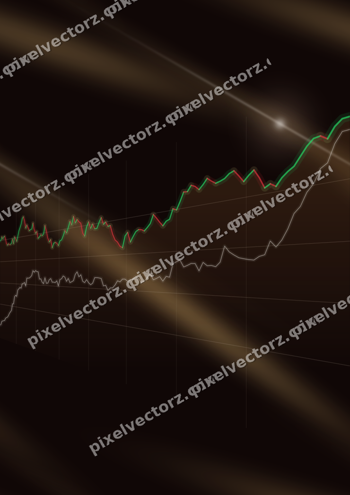 Nahtloser Neon Diagramm Hintergrund in Orange und Bernstein