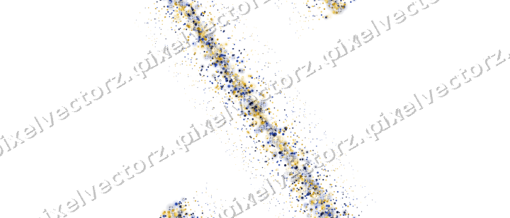 Nahtloses Glitzerband aus Punkten in Bernstein auf transparentem Grund