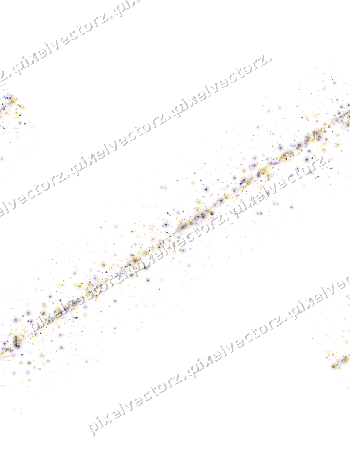 Nahtloses Glitzerband in Bernstein und Violett auf transparentem Grund