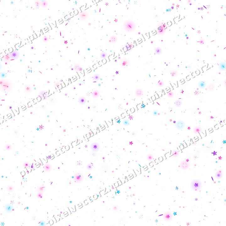 Nahtlose Glitzerstreuung in Magenta auf transparentem Grund