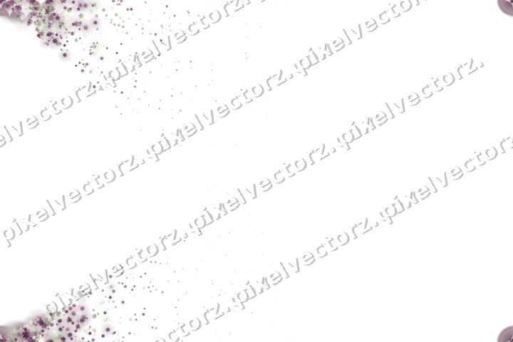 Nahtloser Glitzerfächer aus Sternen auf transparentem Grund