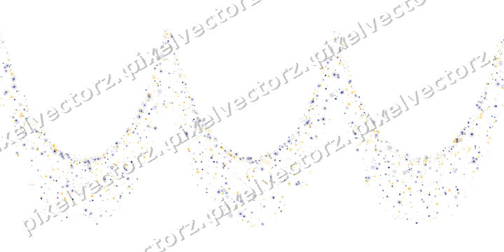 Nahtlose Glitzergirlande in Dunkelblau auf transparentem Grund