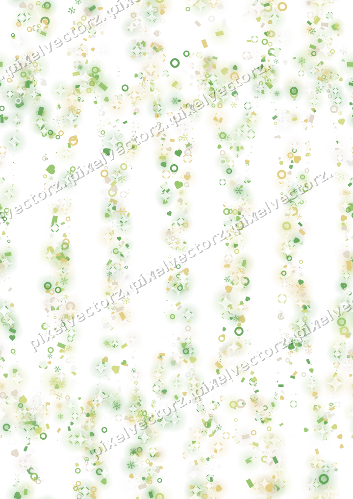 Nahtlose Glitzergirlande in Limette und Gelb auf transparentem Grund
