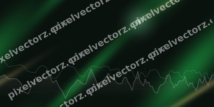 Nahtloser Neon Diagramm Hintergrund in Grün und Bernstein