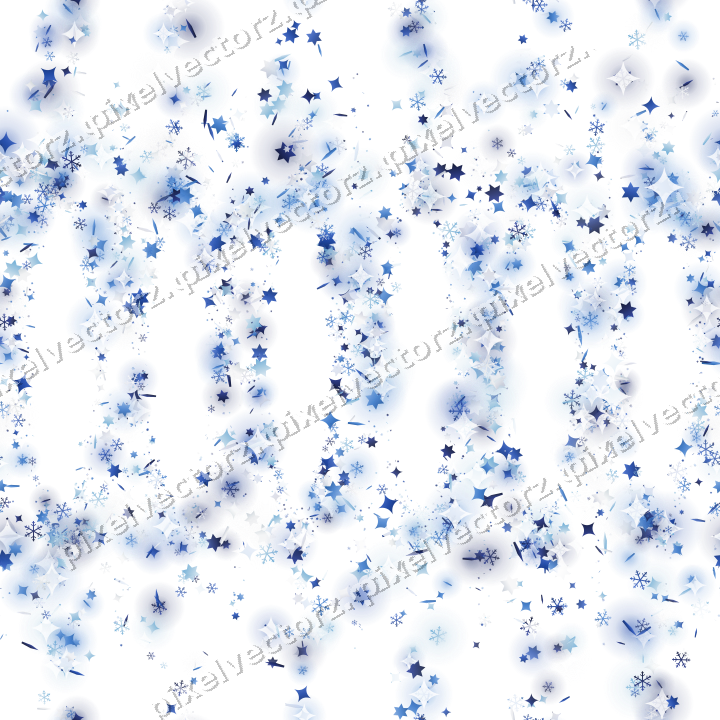Nahtlose Glitzergirlande in Blau und Türkis auf transparentem Grund