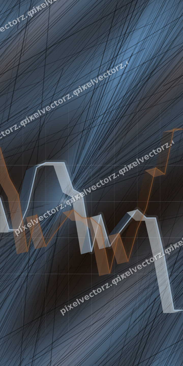 Nahtloser Neon Diagramm Hintergrund in Blau und Orange