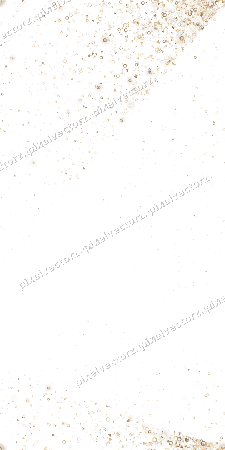Nahtloser Glitzerfächer in Bernstein auf transparentem Grund