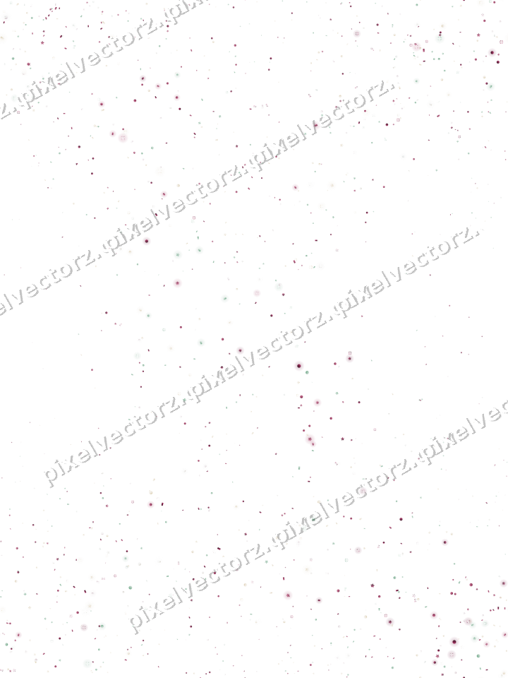 Nahtloser Glitzerkranz aus Blüten und Punkten auf transparentem Grund