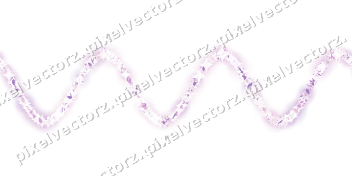 Nahtlose Glitzerwelle in Magenta und Violett auf transparentem Grund