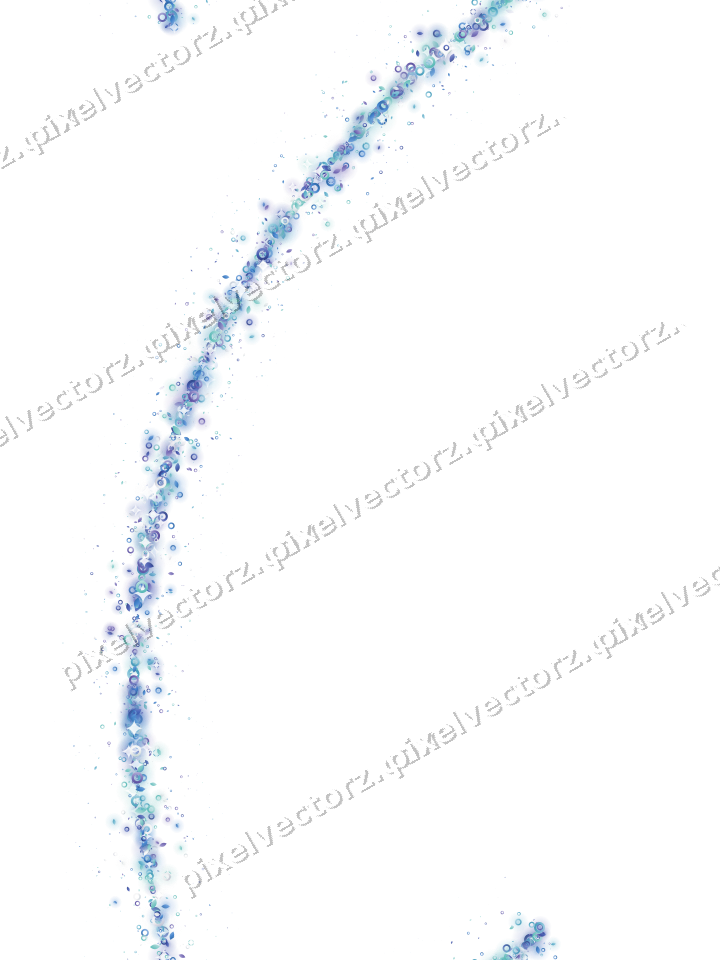 Nahtloser Glitzerbogen aus Tropfen und Ringen auf transparentem Grund