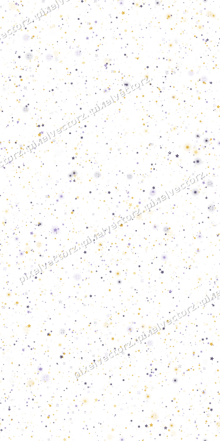Nahtlose Glitzerstreuung aus Blüten auf transparentem Grund