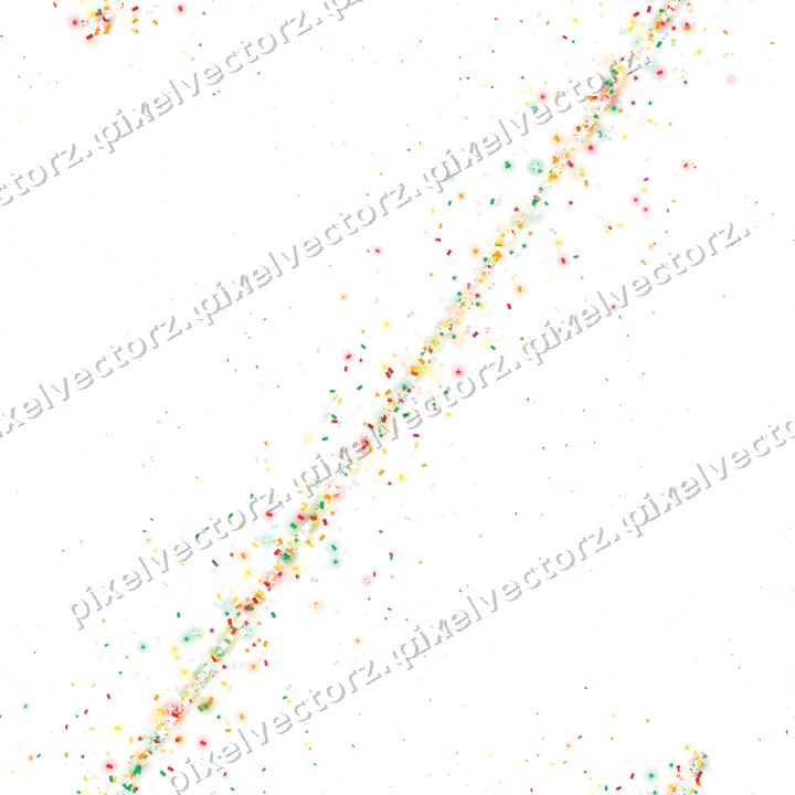 Nahtloses Glitzerband aus Sternen und Konfetti auf transparentem Grund