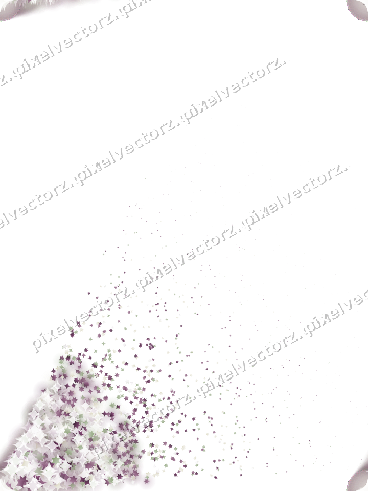 Nahtloser Glitzerfächer aus Sternen und Funken auf transparentem Grund