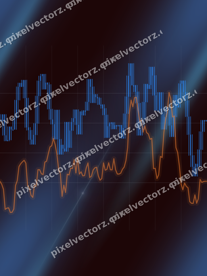 Nahtloser Neon Diagramm Hintergrund in Blau und Rot