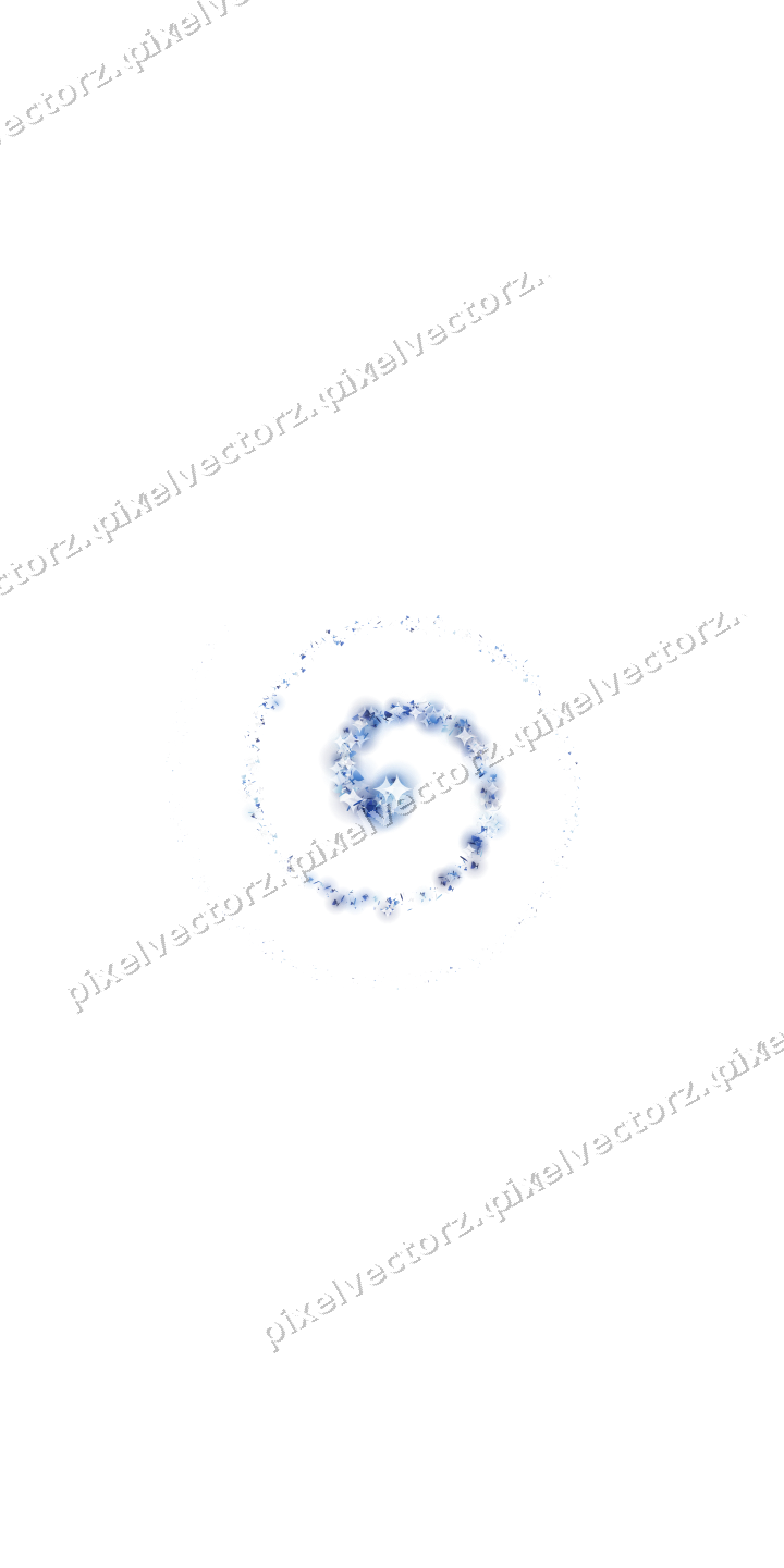 Nahtlose Glitzerspirale in Blau und Türkis auf transparentem Grund