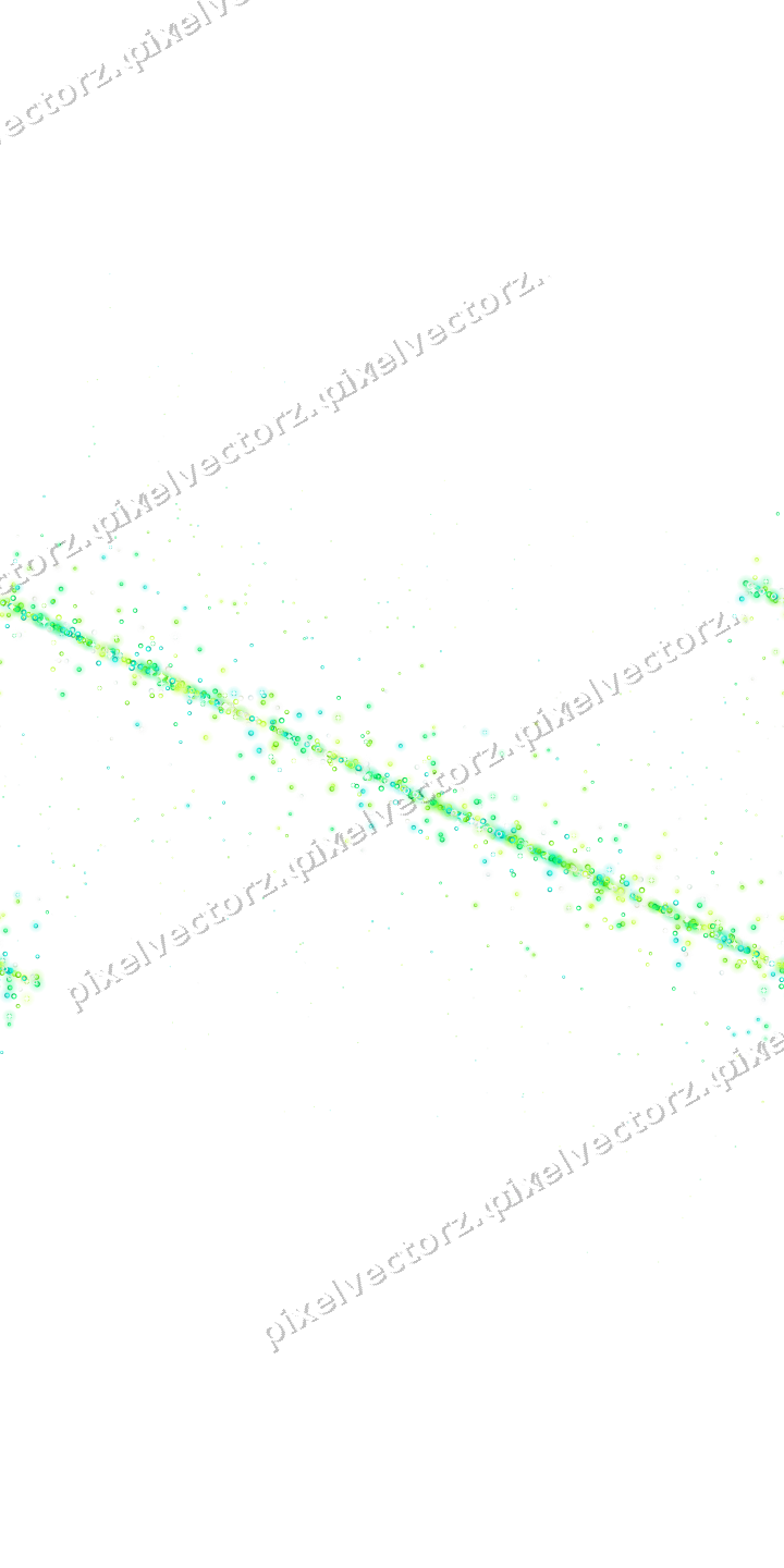Nahtloses Glitzerband aus Ringen in Grün auf transparentem Grund