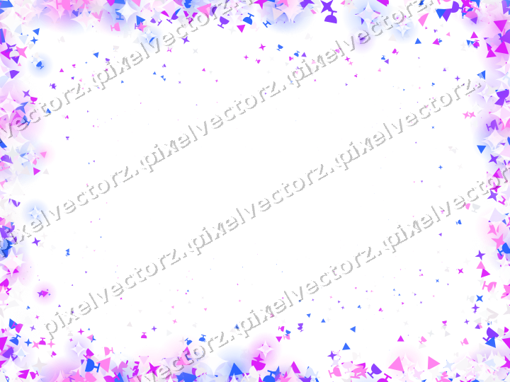 Nahtlose Glitzervignette in Violett und Blau auf transparentem Grund