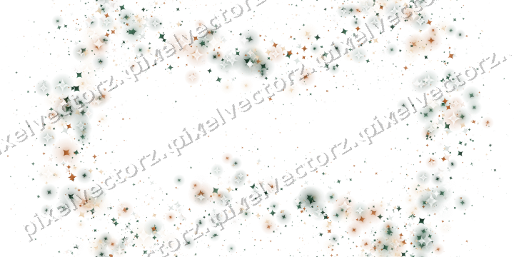 Nahtloser Glitzerkranz aus Funken auf transparentem Grund